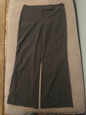 Alfani Women's Brown Pinstripe Wide-Leg Trousers